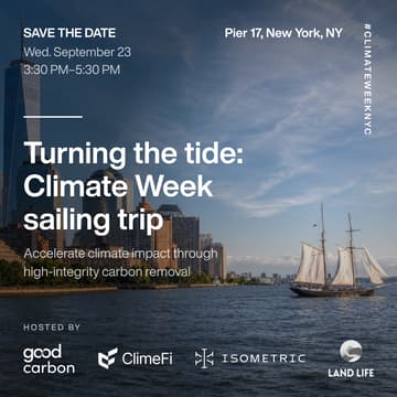 Cover Image for Turning the tide: Sailing trip on the Hudson during ClimateWeek NYC
