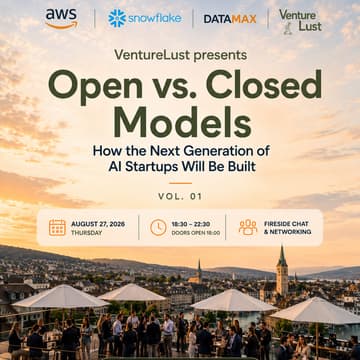 Cover Image for Open vs. Closed Models: How the next Gen of Startups will be built. Hosted by Snowflake, AWS & DataMax.