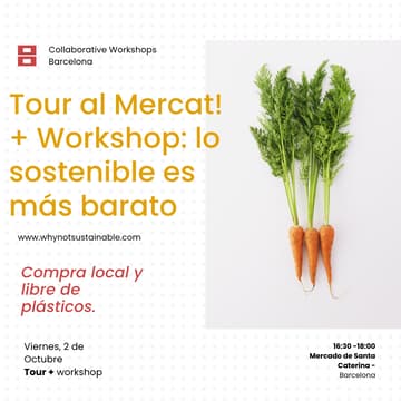 Cover Image for Tour al Mercat: ser sostenible es más barato