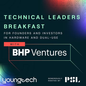 Cover Image for YoungTech x BHP Ventures Present: Technical Leaders Breakfast