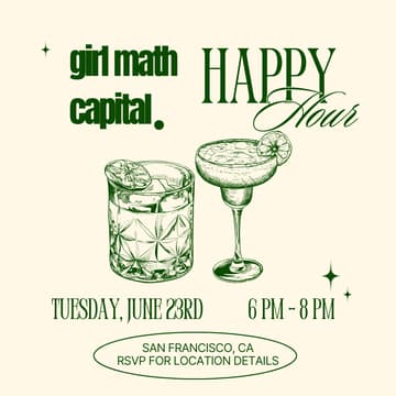 Cover Image for Girl Math Capital San Francisco Members and Friends Mixer