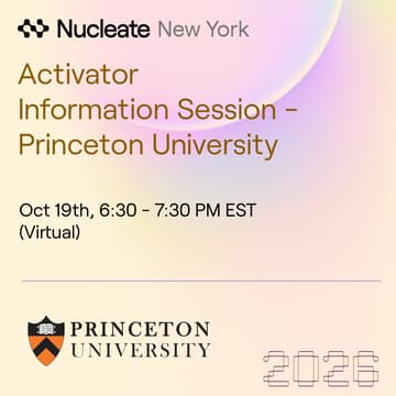 Cover Image for Nucleate NY Activator Virtual Info Session - Princeton