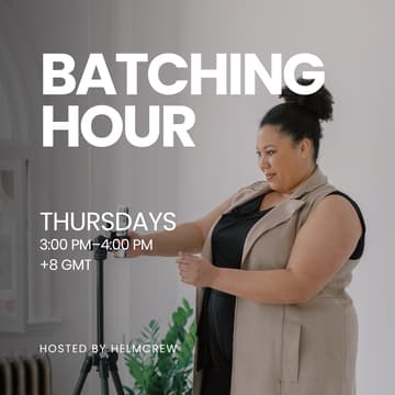 Cover Image for Batching Hour: A free weekly co-working session for founders