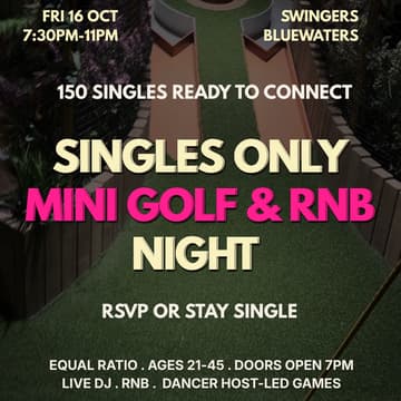 Cover Image for MINI GOLF|SWINGERS BLUEWATERS|16TH OCTOBER