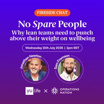 Cover Image for No Spare People: Why lean teams need to punch above their weight on wellbeing