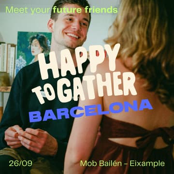 Cover Image for Happy to Gather - Meet Your Future Friends in Barcelona