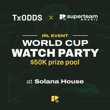 Cover Image for TxOdds x Solana Watch Party: Worldcup Finals