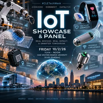 Cover Image for #IoTinOhio Gadget Showcase + CWRU Sears think[box] Tour | #CLETechWeek26