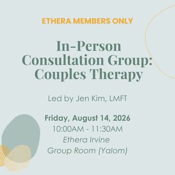 Cover Image for In-Person Consultation Group: Couples Therapy
