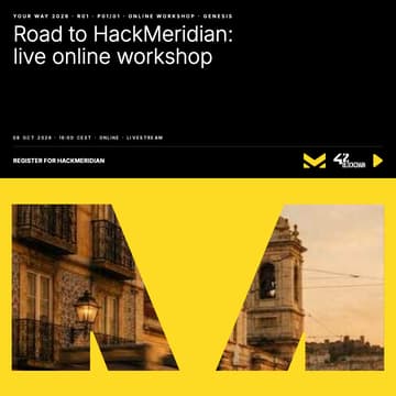 Cover Image for Road to HackMeridian: live workshop kick-off with 42BLOCKCHAIN