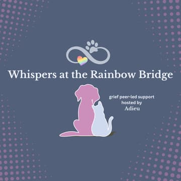Cover Image for Whispers at the Rainbow Bridge: Losing Your Soul Pet [virtual + in-person]