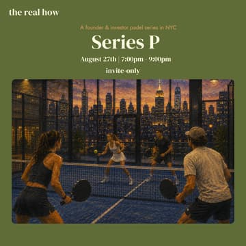 Cover Image for Series P: Founder & Investor Padel Social [August 2026]