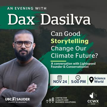 Cover Image for Can Good Storytelling Change Our Climate Future? A Conversation with Dax Dasilva