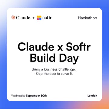 Cover Image for Claude x Softr: AI Build Day Hackathon