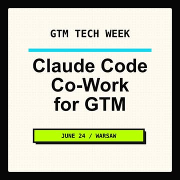 Cover Image for GTM Week: Claude Code / Co-Work for GTM - Workshop