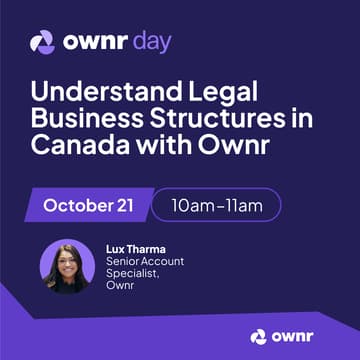 Cover Image for Understand Legal Business Structures in Canada with Ownr