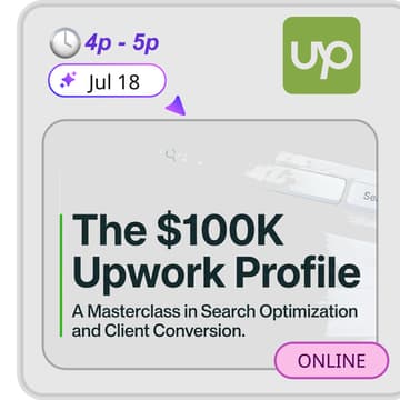 Cover Image for The Upwork $100k Masterclass