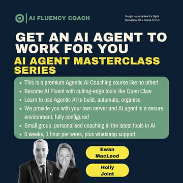 Cover Image for AI AGENT MASTERCLASS SERIES 2ND SEPTEMBER 2026