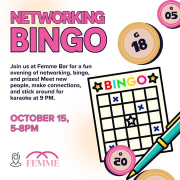 Cover Image for Networking Bingo Night