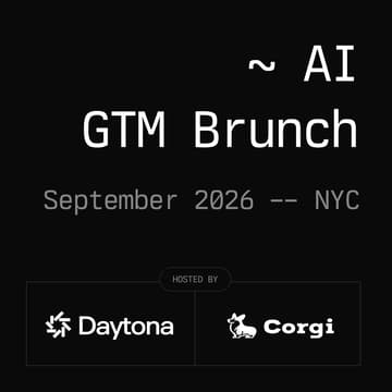 Cover Image for Daytona AI GTM Brunch - NYC, September 2026 @Corgi Cafe