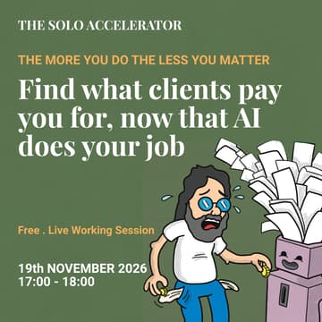 Cover Image for The more you make, the less you matter: Find what clients pay you for, now that AI does your job