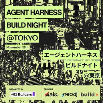 Cover Image for Agent Harness Build Night – エージェントハーネス・ビルドナイト