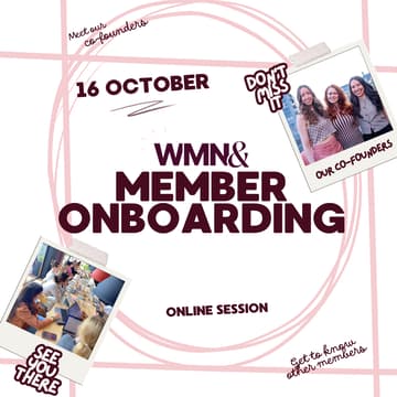 Cover Image for Member Onboarding Session (WMN& Members Only)