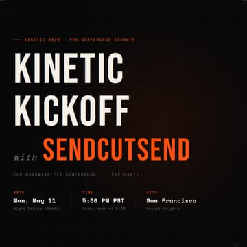Cover Image for Kickoff Kinetic with SendCutSend