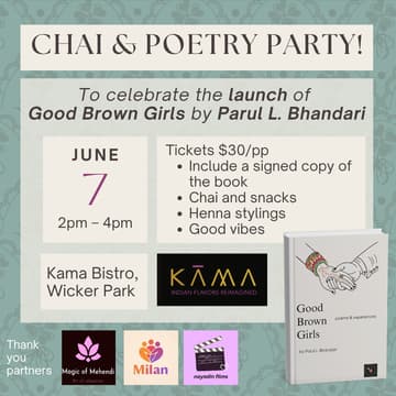 Cover Image for Chai and Poetry Party - Good Brown Girls Launch