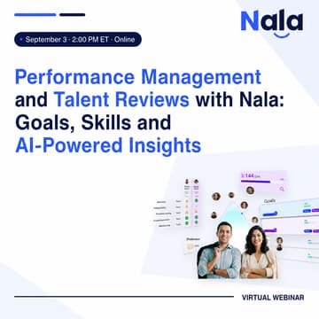 Cover Image for Performance Management and Talent Reviews with Nala: Goals, Skills and AI-Powered Insights