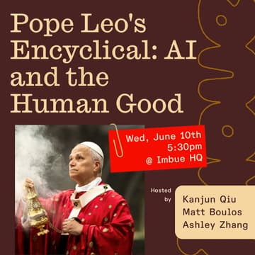 Cover Image for Pope Leo's Encyclical: AI and the Human Good
