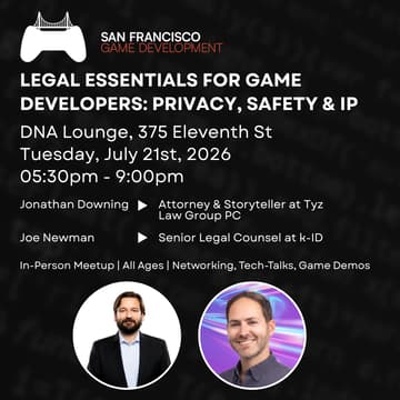 Cover Image for Legal Essentials for Game Developers: Privacy, Safety & IP