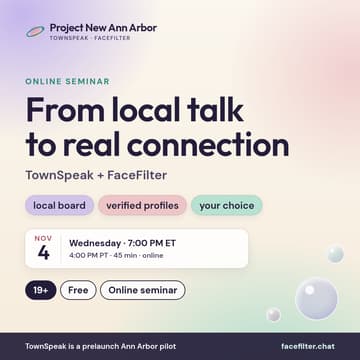Cover Image for From Local Talk to Real Connection: TownSpeak + FaceFilter