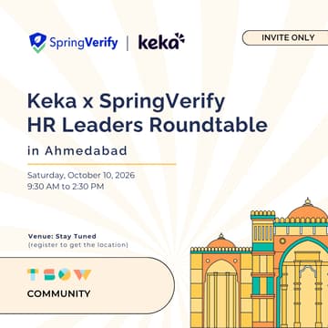Cover Image for Keka x SpringVerify HR Leaders Roundtable in Ahmedabad