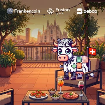 Cover Image for Frankencow Goes to Italy — Aperitivo with Bebop, IPOR Fusion & Frankencoin