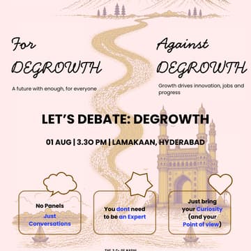 Cover Image for Nadhi Hyderabad - Let's debate:Degrowth