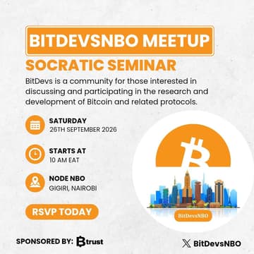 Cover Image for BitDevs Nairobi, SS32