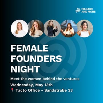 Titelbild für Female Founders Night by Manage and More