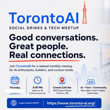 Cover Image for TorontoAI Monthly Social Drinks