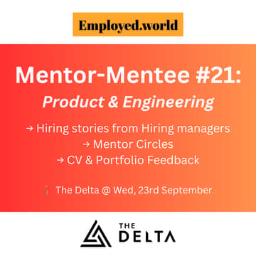 Cover Image for Mentor-mentee Meetup #21 - Product & Engineering