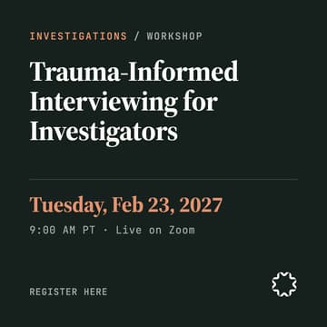 Cover Image for Trauma-Informed Interviewing for Investigators