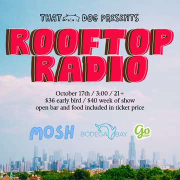 Cover Image for 🪩 Rooftop Radio with Emurse b2b treble & Mosh + Bodega Bay + GoRaw