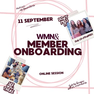 Cover Image for New Member Onboarding Session WMN&