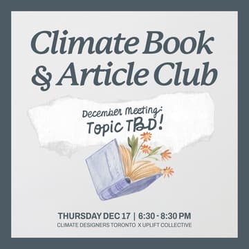 Cover Image for Climate Book & Article Club: December Meet (Topic TBD)