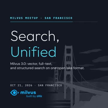 Cover Image for Milvus Meetup - San Francisco
