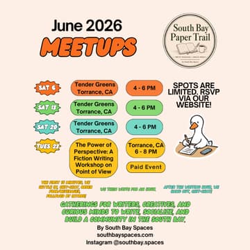 Cover Image for *RSVP REQUIRED* South Bay Paper Trail @ Tender Greens 6/13