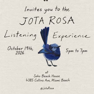 Cover Image for JOTA ROSA Listening Experience