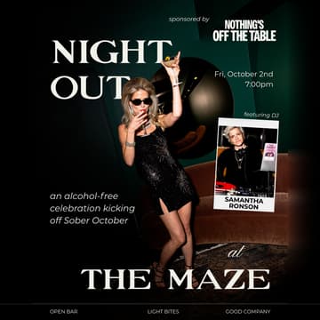 Cover Image for Night Out at The Maze, A Sober October Celebration