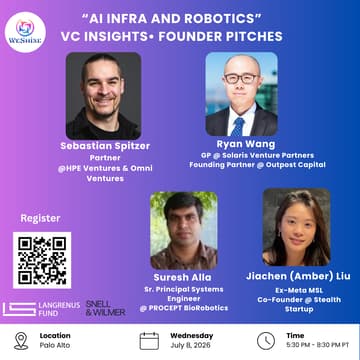 Foto de portada de “AI Infra and Robotics” VC Insights• Founder Pitches