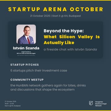 Cover Image for Startup Arena October - special guest: István Szanda